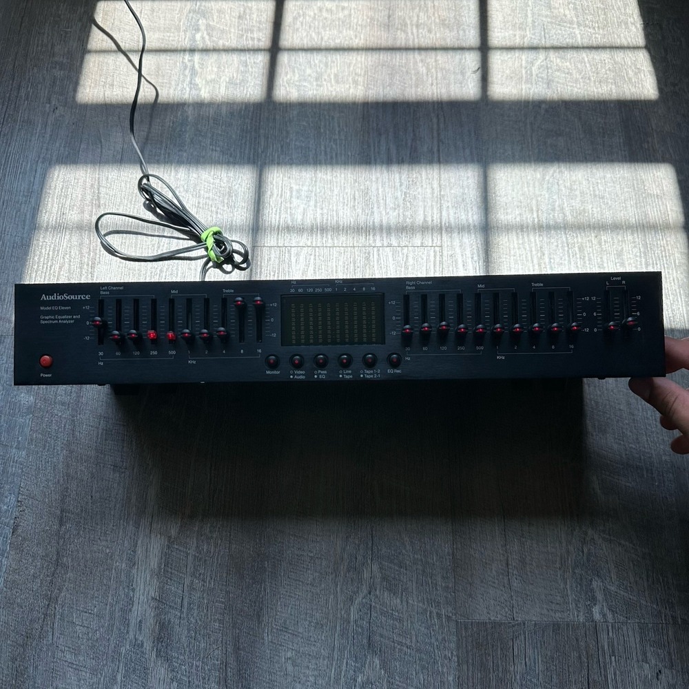 AudioSource EQ Eleven 🌈RaRe🌈 Vintage Stereo  Equalizer Tested Works